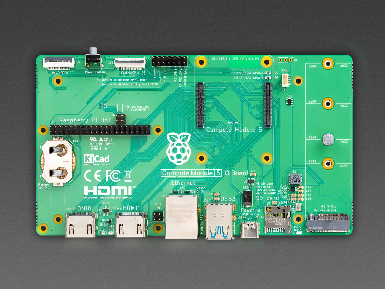 Raspberry Pi Compute Module 5 IO Board - Thingbits India